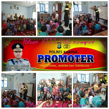 Polsek Ini Adakan Police Goes To School di TK Dwi Karya Tanjung